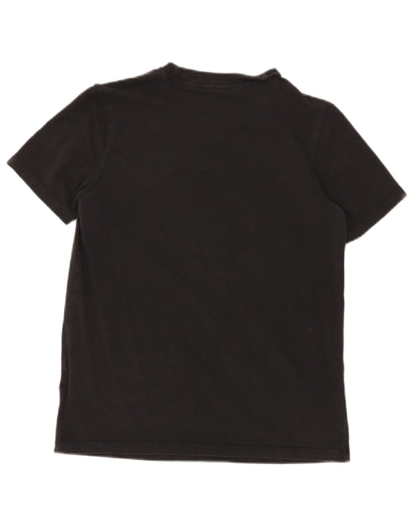 Adidas Womens Graphic T-Shirt Top UK 12 Medium Black Cotton