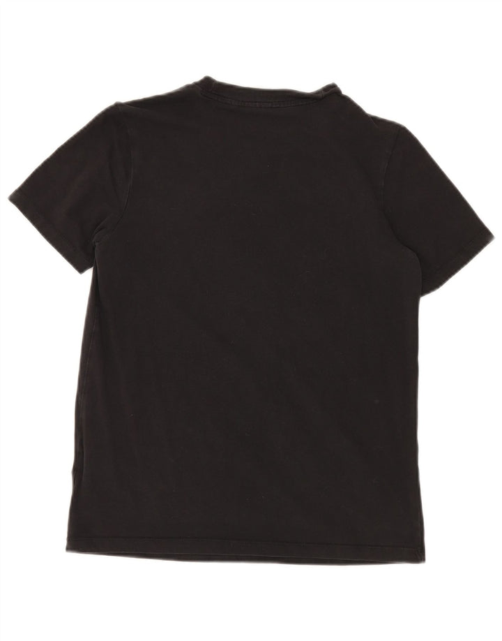 Adidas Camiseta gráfica para mujer Top UK 12 Medium Black Cotton