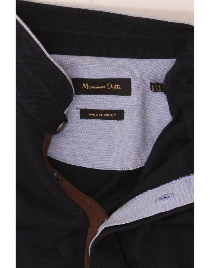 Polo Massimo Dutti Hombre 2XL Azul Marino