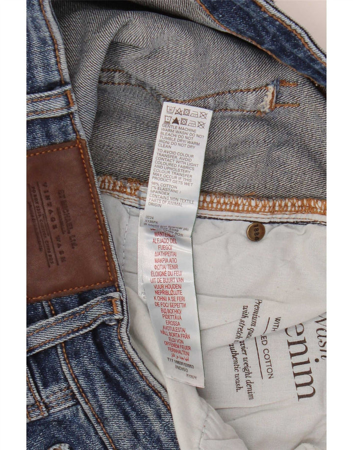 Marks & Spencer Vaqueros rectos para hombre W38 L31 Algodón azul