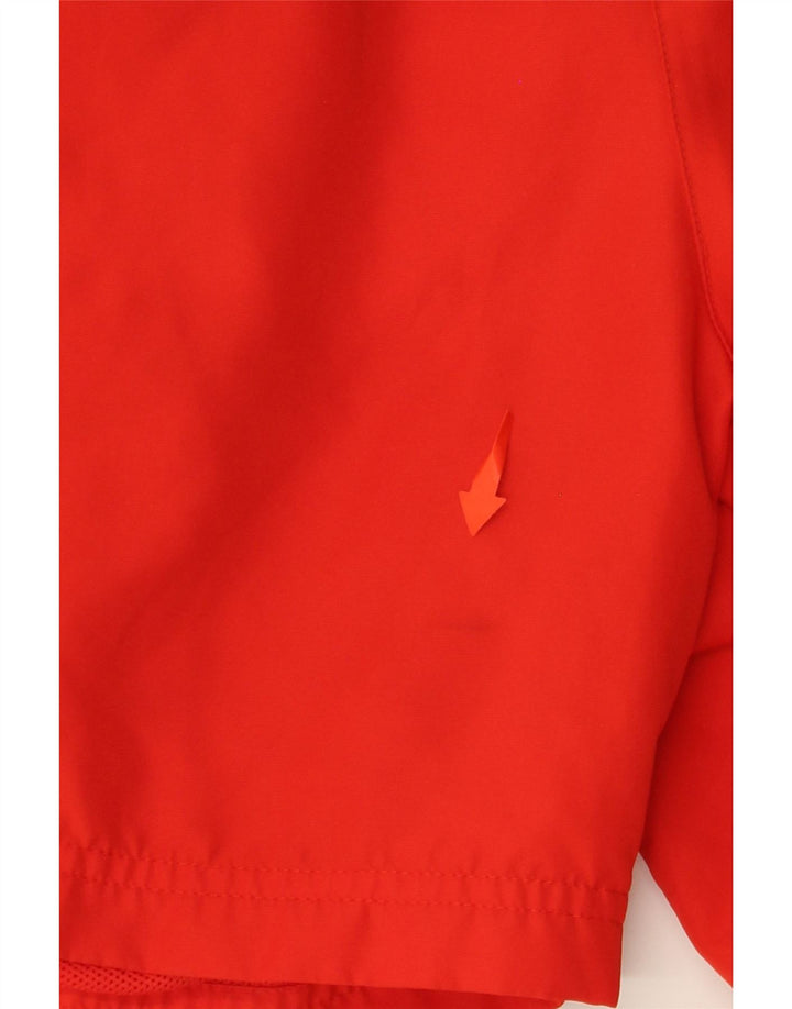 NIKE Pantalones cortos deportivos con gráficos para hombre, poliéster rojo pequeño