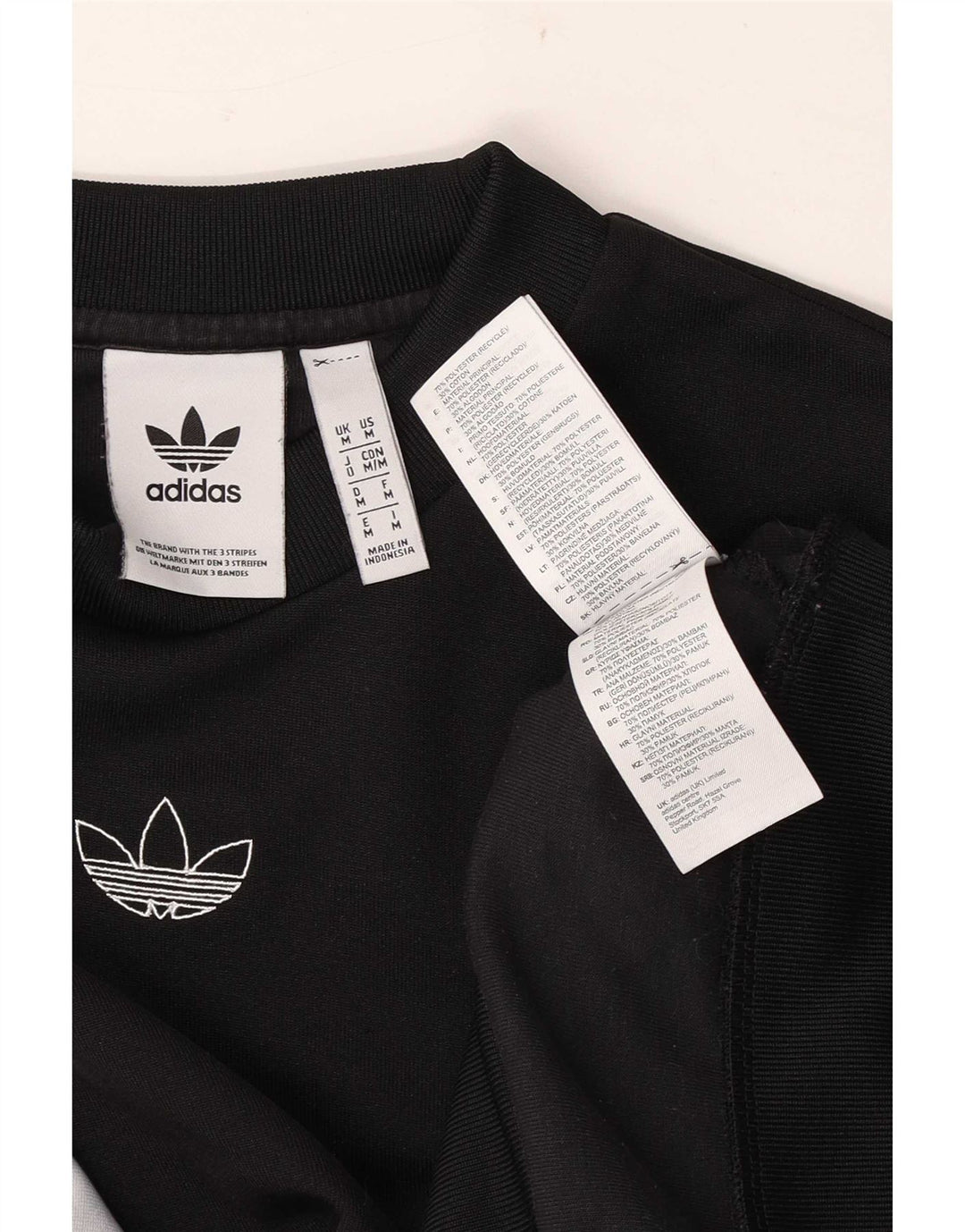 Adidas Hombre Sudadera Gráfica Jumper Medium Negro Colorblock Poliéster