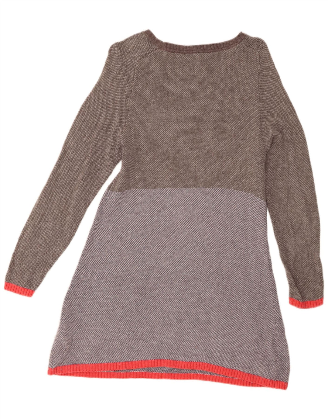 WHITE STUFF Vestido tipo jersey para mujer UK 40 Algodón gris medio con bloques de color