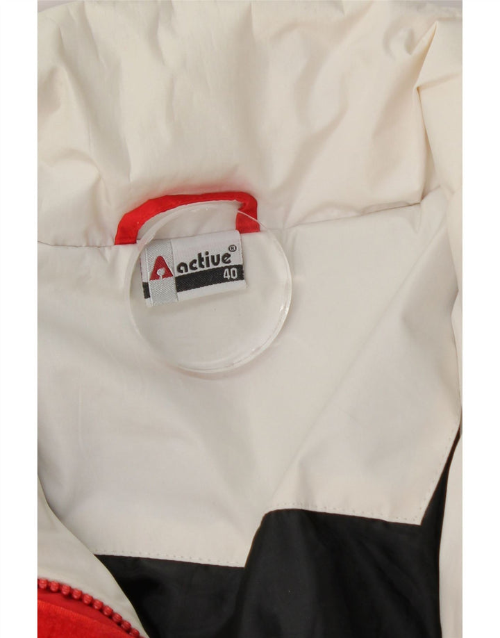 Chaqueta acolchada para mujer Active EU 40 Medio Rojo Colorblock Poliéster