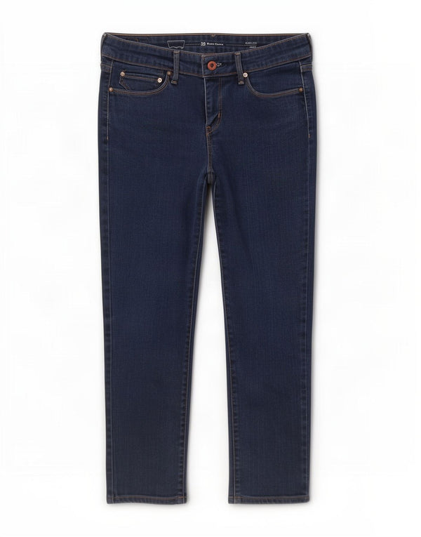 Levi's Vaqueros ajustados cortos Demi Curve con talle moderno para mujer W28 L24 Azul marino