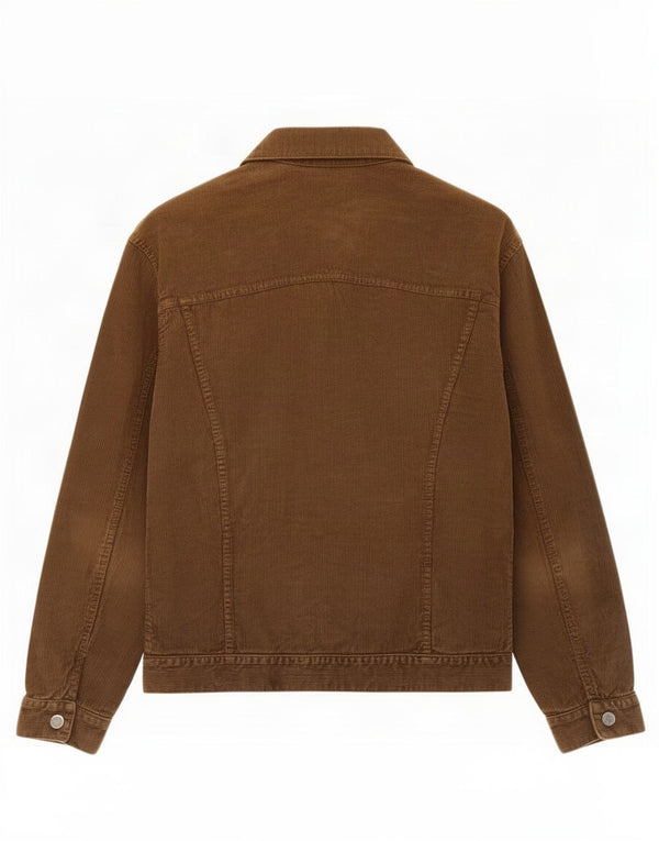 Zara Mens Chaqueta De Pana Reino Unido 40 Grande Marrón Algodón