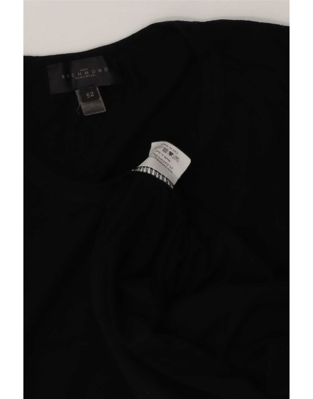 Richmond Camiseta para hombre Top IT 52 Grande Algodón negro