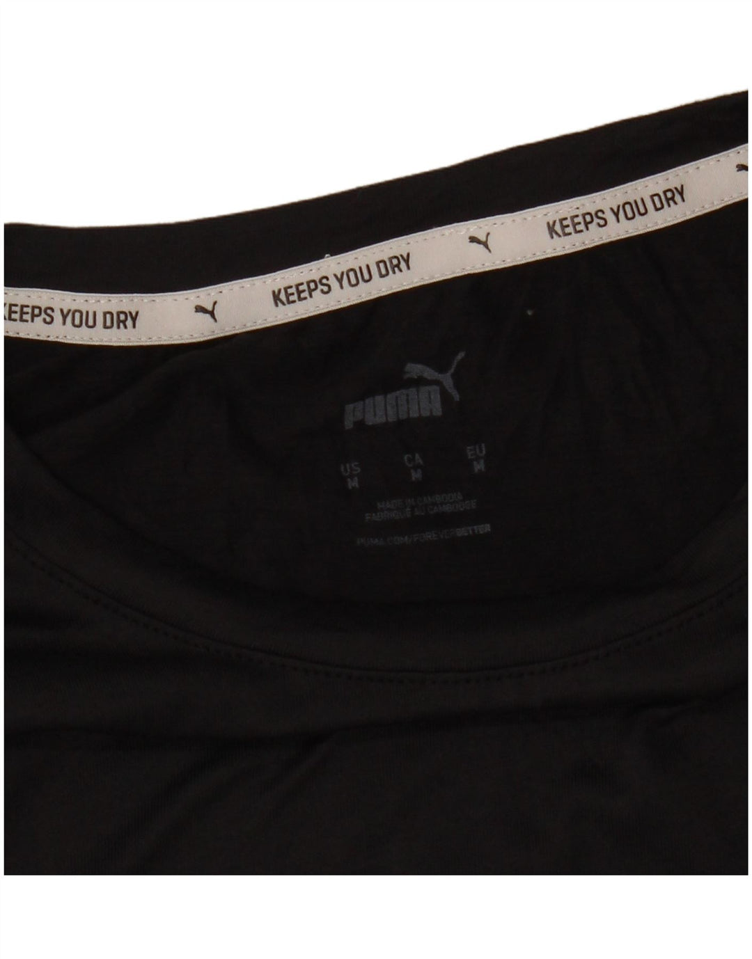 PUMA Camiseta corta para mujer UK 14 Medium Black