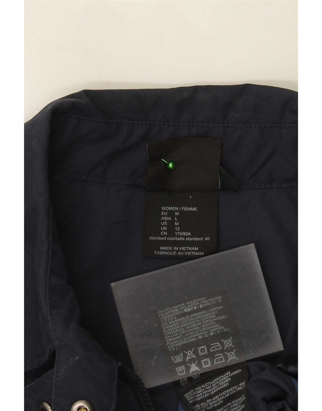 Jack Wolfskin Chaqueta utilitaria para mujer UK 12 Mediana Azul marino Poliéster