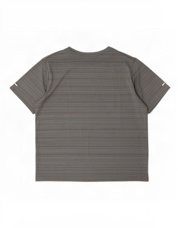 Nike Camiseta Dri Fit para mujer UK 44 Poliéster a rayas gris medio