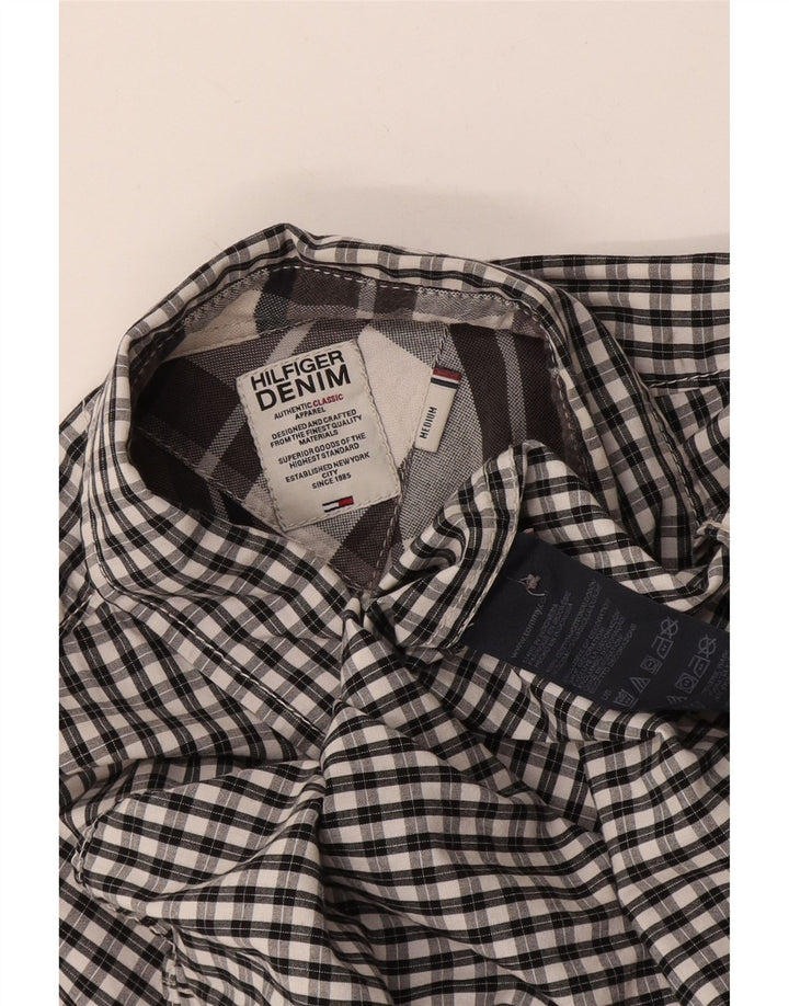 Camisa Tommy Hilfiger Hombre Algodón Vichy Azul Medio