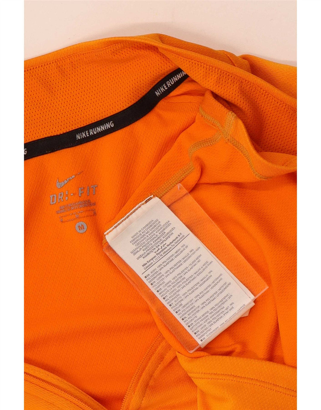 Nike Dri Fit - Chándal con cremallera y cuello para hombre, color naranja medio