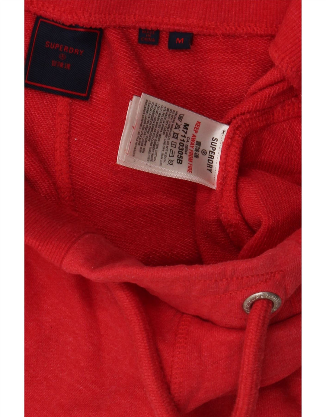 Superdry Shorts deportivos para hombre de algodón rojo mediano