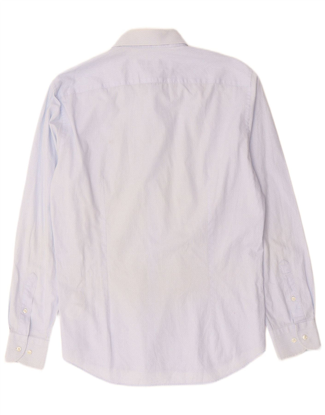 TOMMY HILFIGER Camisa ajustada para hombre Talla 16 1/2 42 Grande Azul Geométrico