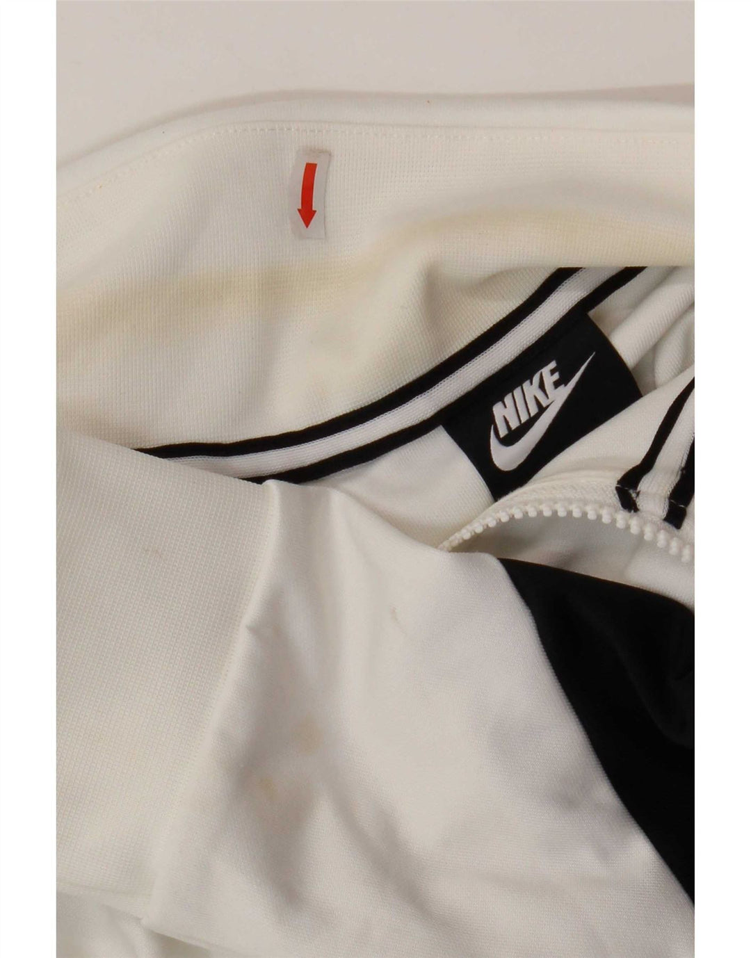 Nike - Chaqueta de chándal con gráfico para hombre, poliéster color block, color blanco medio