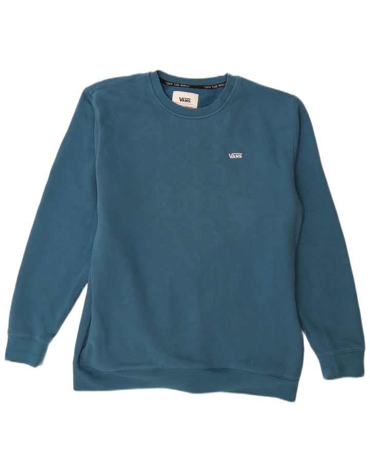 VANS Hombre Sudadera Jumper Large Azul Algodón