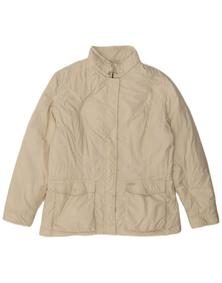 Paul & Shark Chaqueta utilitaria para mujer UK 40 XL Off White Poliéster Clásico