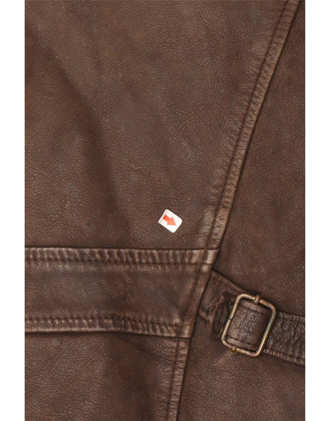 Vintage chaqueta de cuero para hombre Reino Unido 38 cuero marrón medio