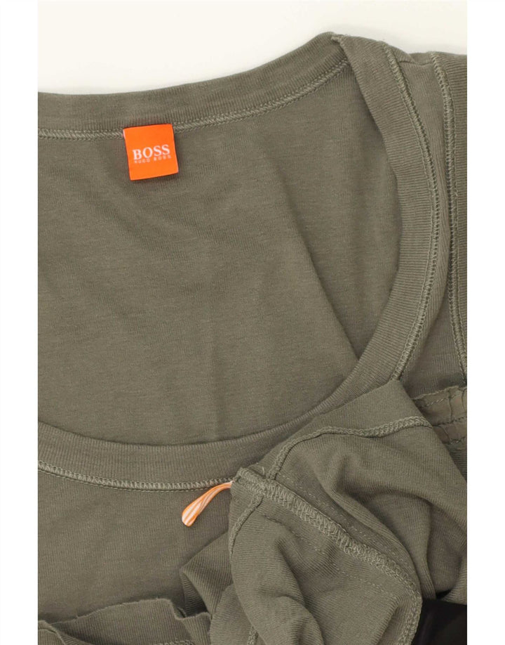 Hugo Boss Mujer Chaleco Top UK 12 Medium Caqui