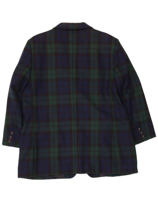 Steinbock Chaqueta Blazer de 3 Botones para Mujer UK 18 XL Azul Marino a Cuadros