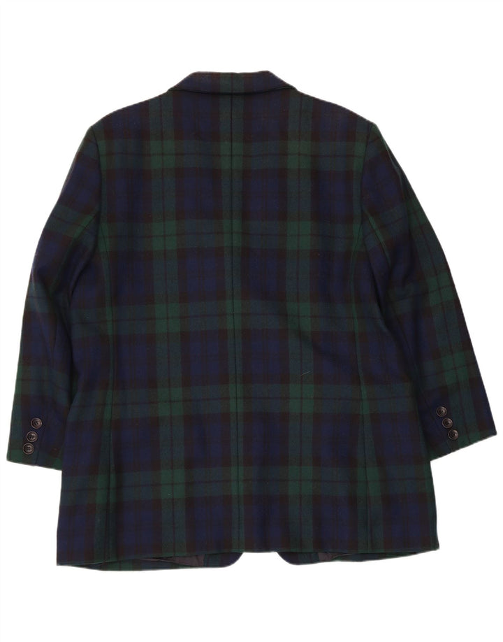 Steinbock Chaqueta Blazer de 3 Botones para Mujer UK 18 XL Azul Marino a Cuadros