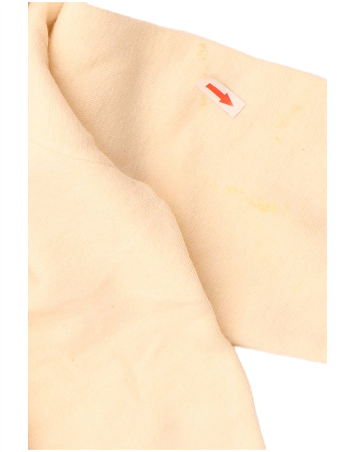 Zara Hombre Jersey De Cuello Redondo Jersey Grande Acrílico Beige