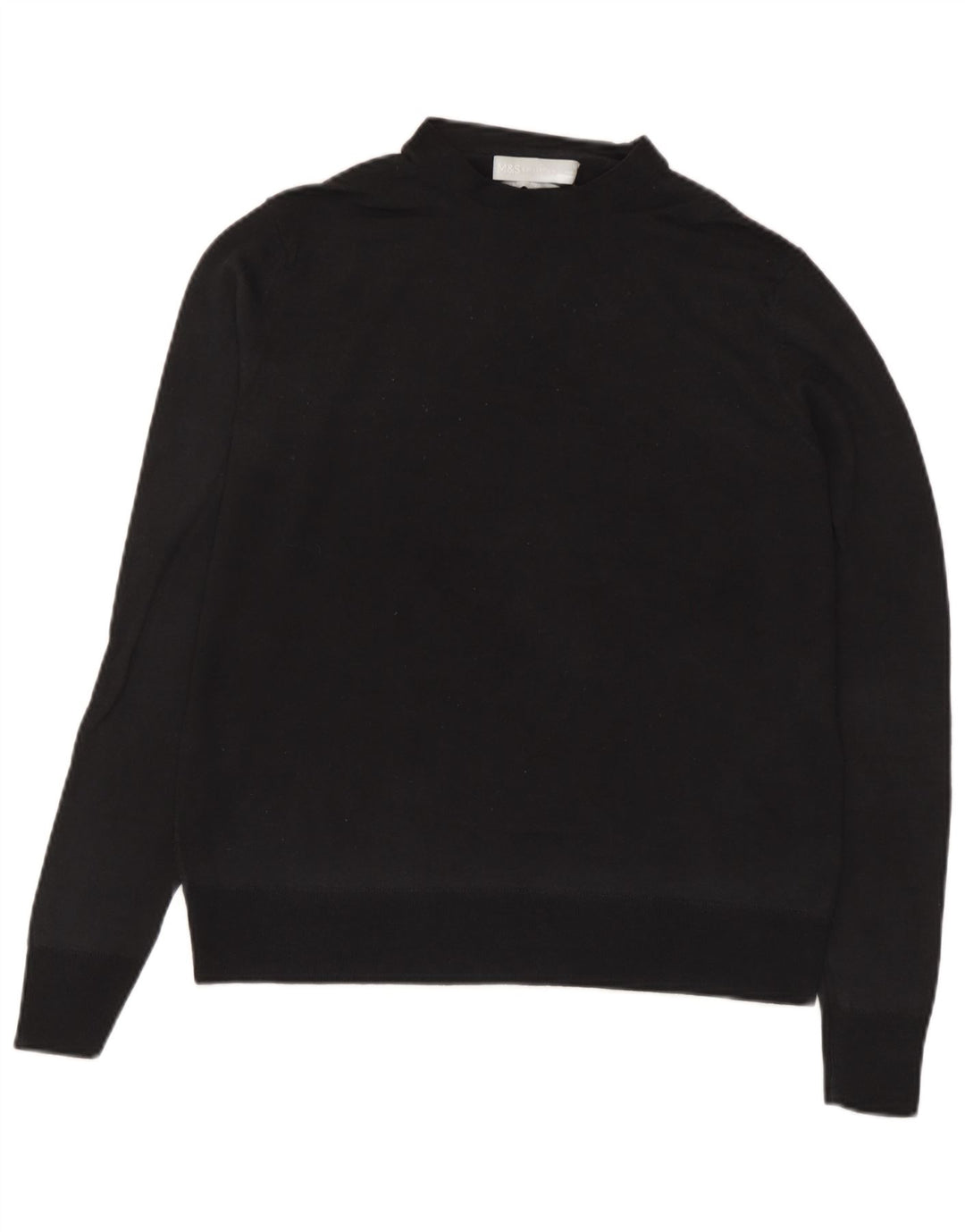 Marks & Spencer Suéter con Cuello Alto para Mujer UK 10 Small Black