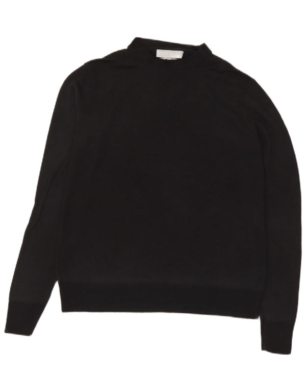 Marks & Spencer Suéter con Cuello Alto para Mujer UK 10 Small Black