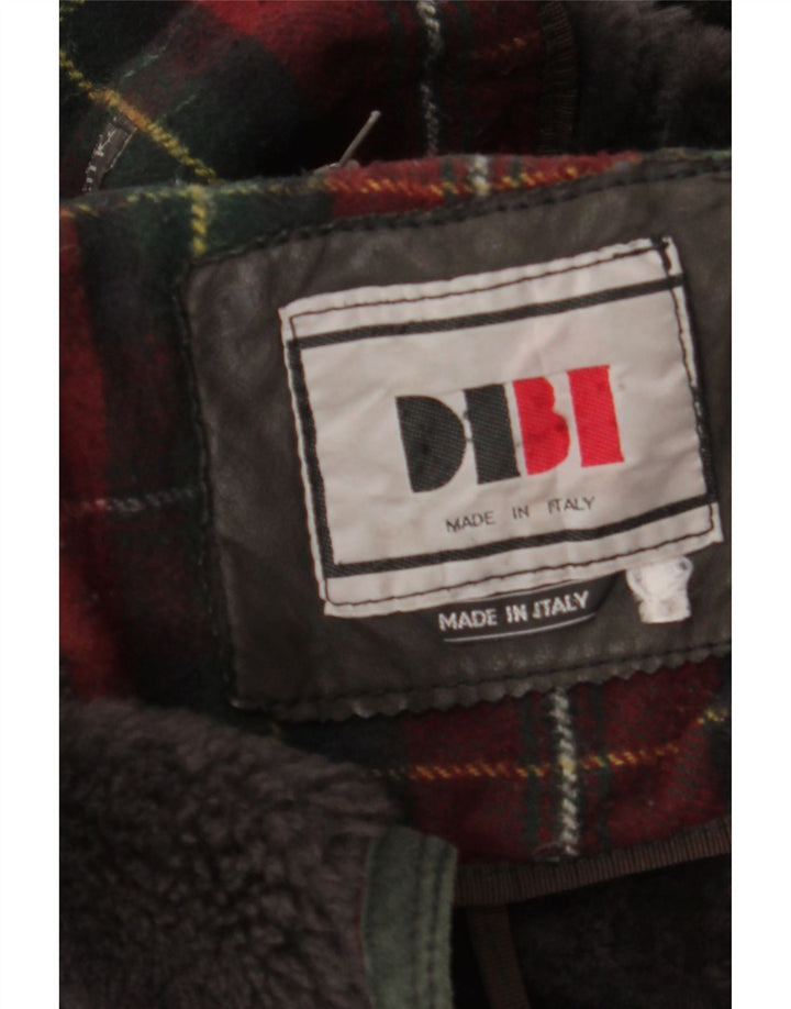 Dibi Chaqueta de piel de oveja para hombre Reino Unido 40 Grande Verde