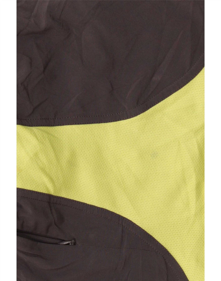 Fila Pantalones cortos deportivos para hombre, poliéster color block, pequeño, gris