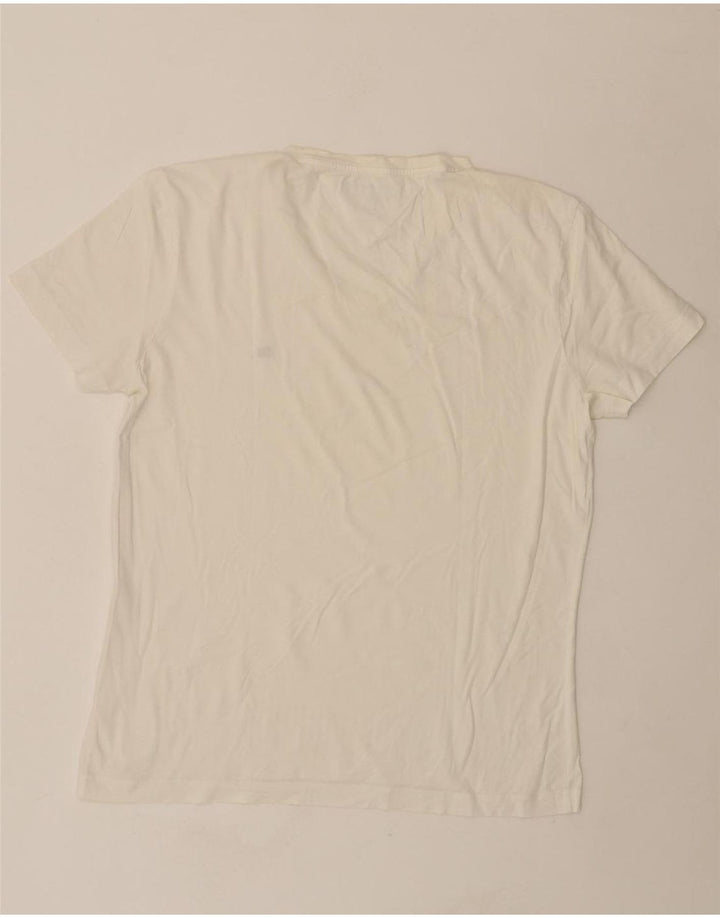 TOMMY HILFIGER Womens T-Shirt Top UK 16 Large White Vintage Tommy Hilfiger and Second-Hand Tommy Hilfiger from Messina Hembry 