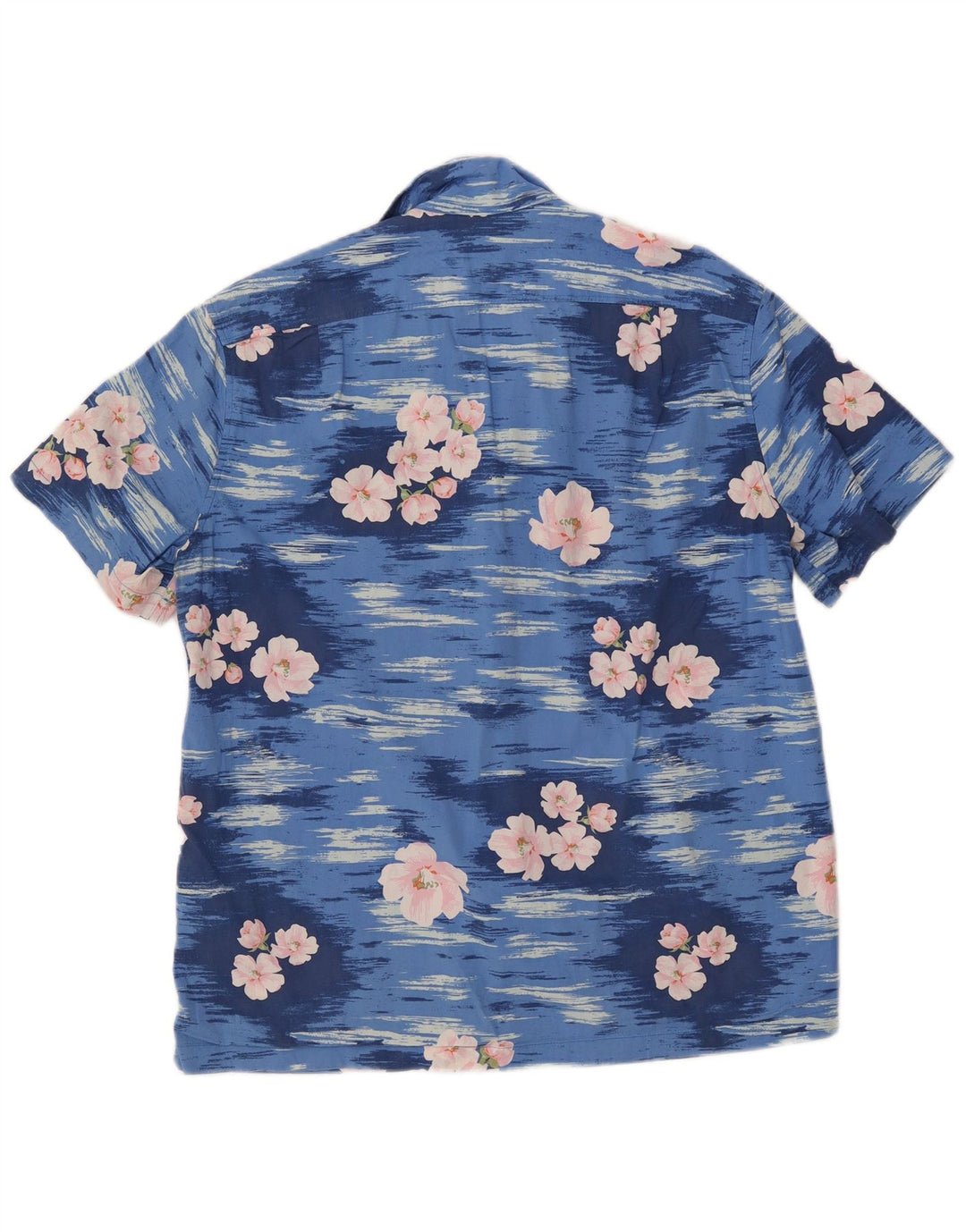 J. CREW Camisa de manga corta Flex para hombre Algodón floral azul medio