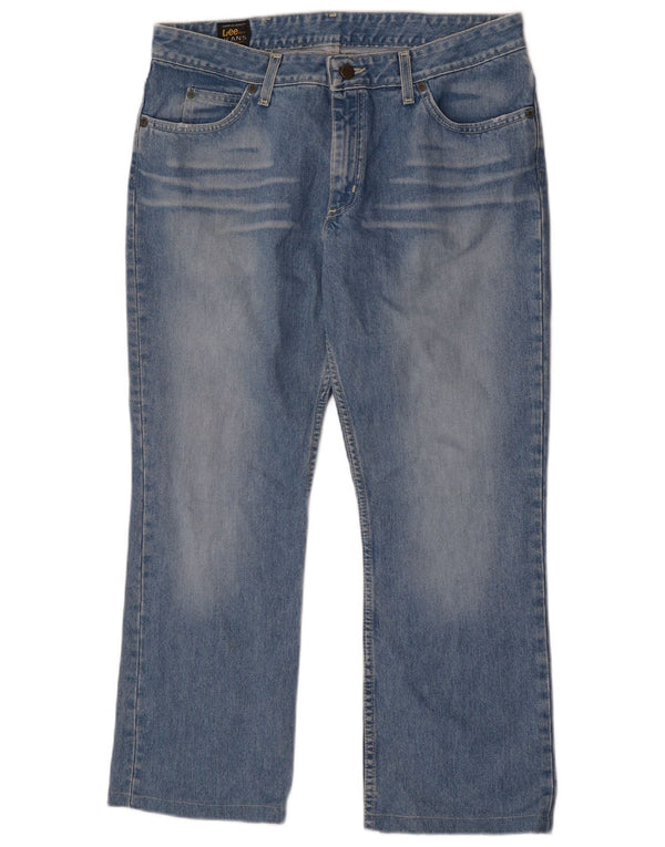 Lee Womens Cameron Bootcut Jeans W34 L27 Blue Cotton