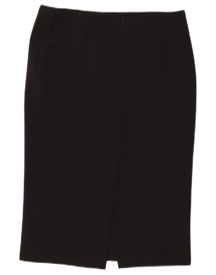Falda Recta Benetton Mujer IT 40 Small W28 Poliéster Negro