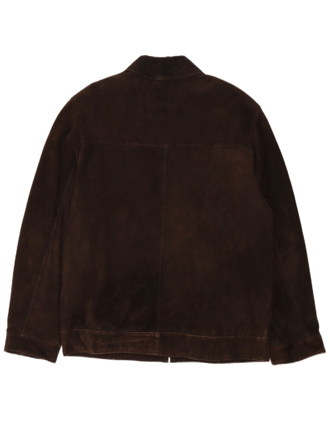 Vintage hombres ante bomber chaqueta Reino Unido 40 cuero marrón grande