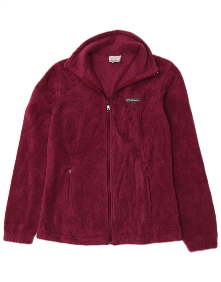 Columbia Chaqueta polar para mujer UK 10 Small Poliéster burdeos