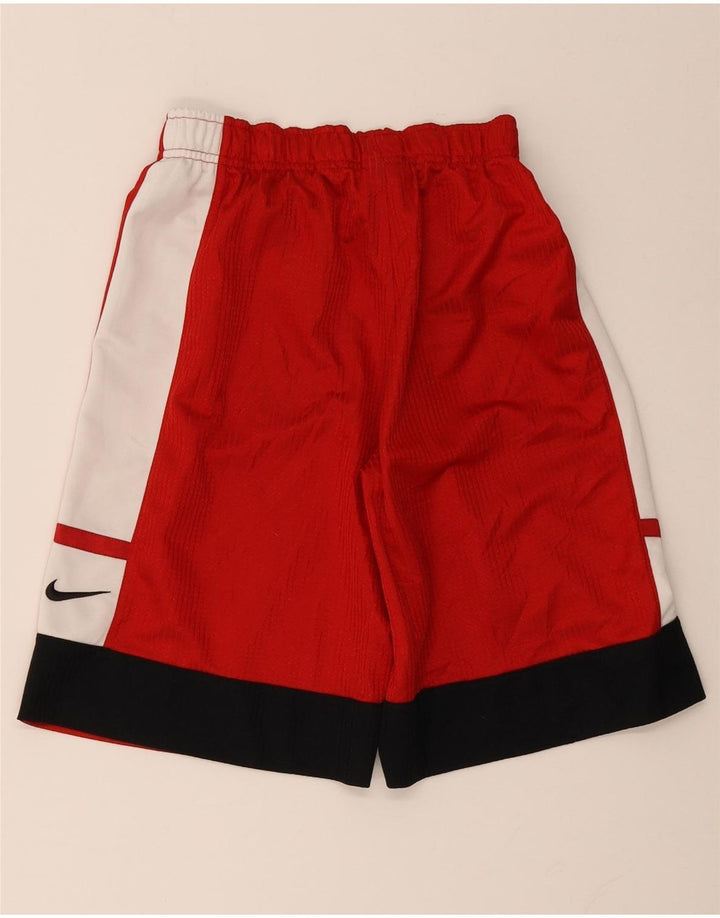 Nike - Pantalones cortos deportivos para hombre, color rojo medio, poliéster color block