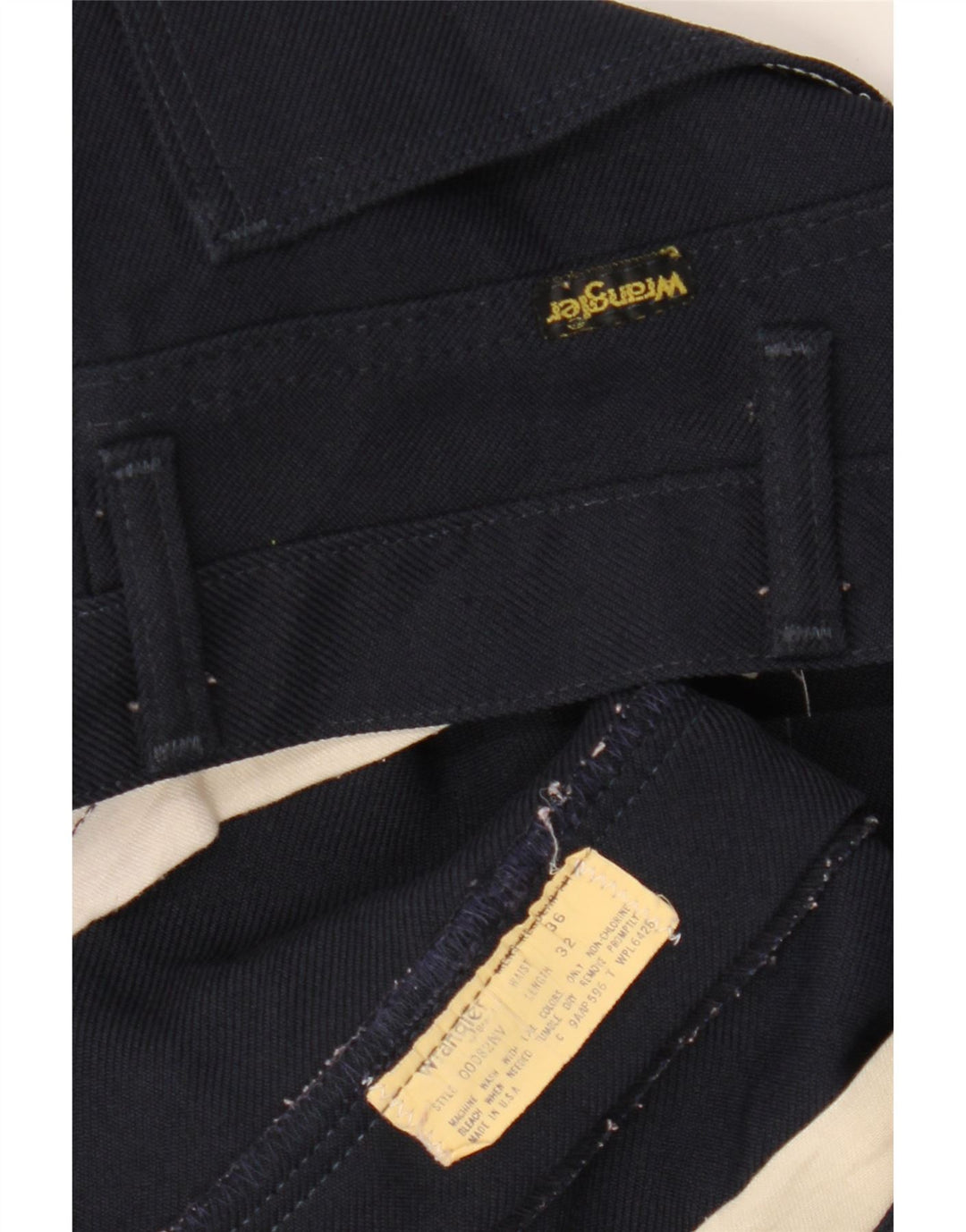 WRANGLER Pantalones informales rectos para hombre W36 L32 Azul marino