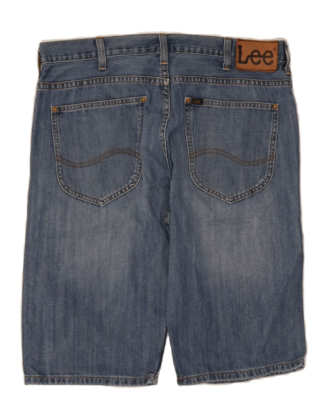 LEE Mens Rider Denim Shorts W33 Medium Blue Cotton Vintage Lee and Second-Hand Lee from Messina Hembry 