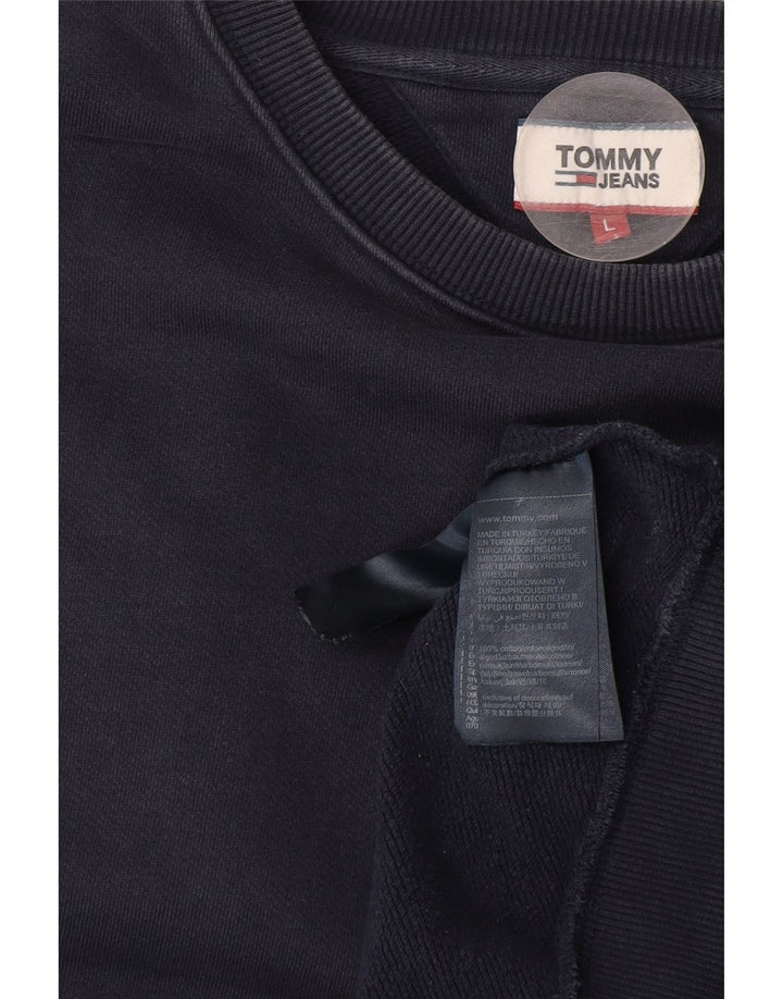 Tommy Hilfiger Sudadera para Hombre Jumper Large Azul Marino Algodón