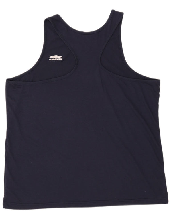 Umbro Hombre Chaleco Top 2XL Azul Marino Poliéster