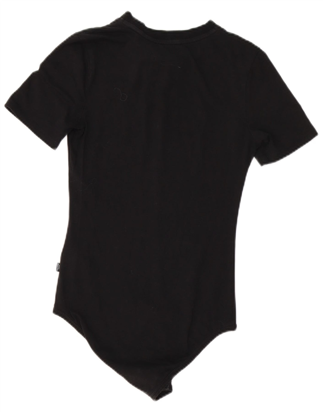 PUMA Womens Graphic Bodysuit UK 10 Small Black Cotton