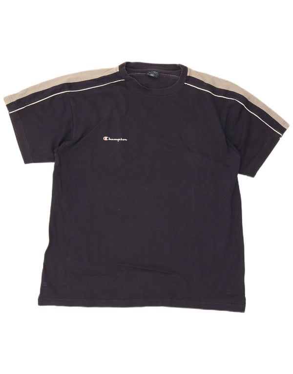 Champion Camiseta para hombre Top 2XL Azul marino Colorblock