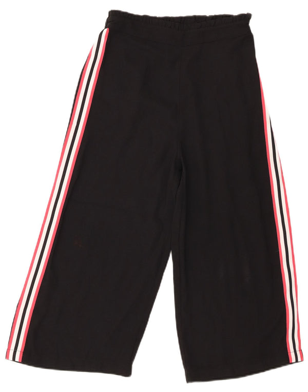 Marks & Spencer Pantalones cortos de cintura alta para niñas 9-10 años W24 L18 Negro