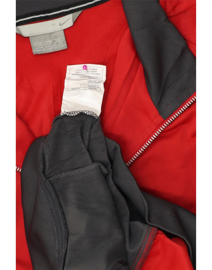 ADIDAS Sudadera con cuello y cremallera para hombre Jersey 2XL Poliéster con bloques de color rojo