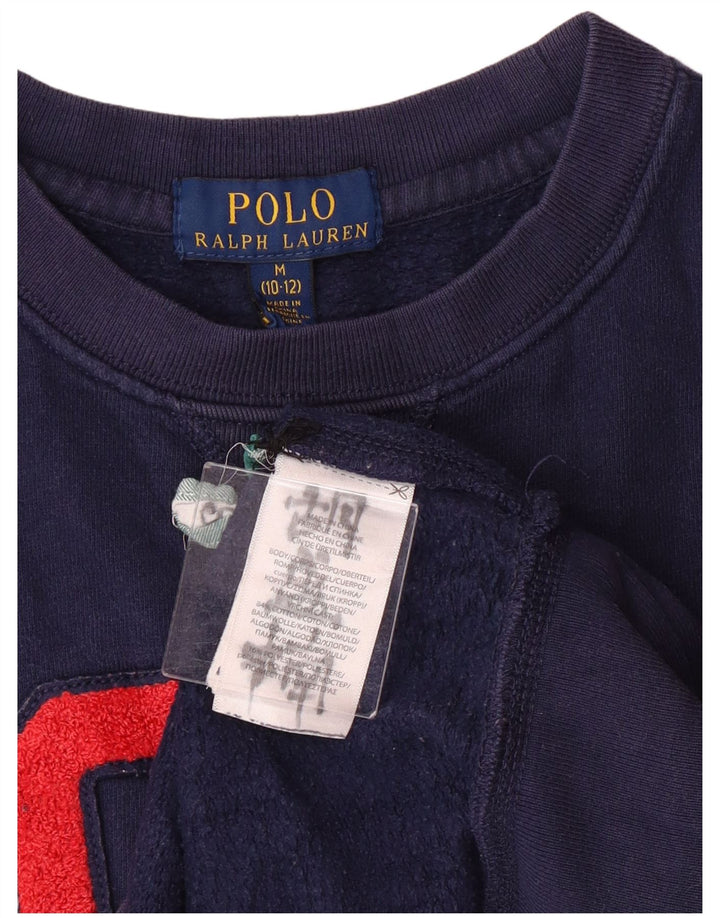 Polo Ralph Lauren Sudadera para niño Jumper 10-11 años Mediano Azul Marino