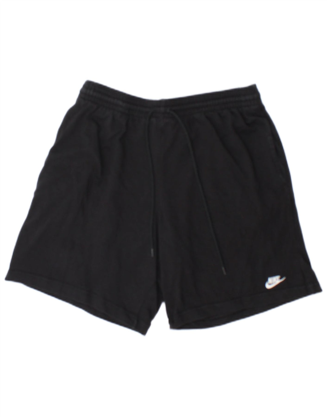 Pantalones cortos deportivos Nike para hombre de algodón negro mediano