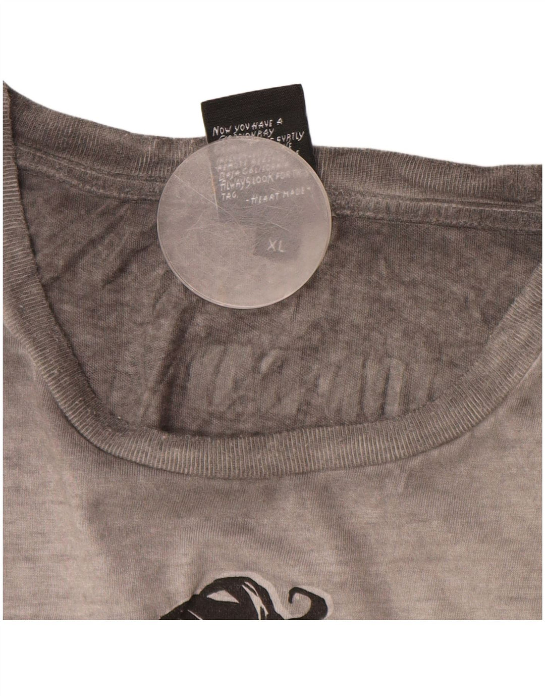 Scorpion Bay Top gráfico para hombre manga larga XL algodón gris