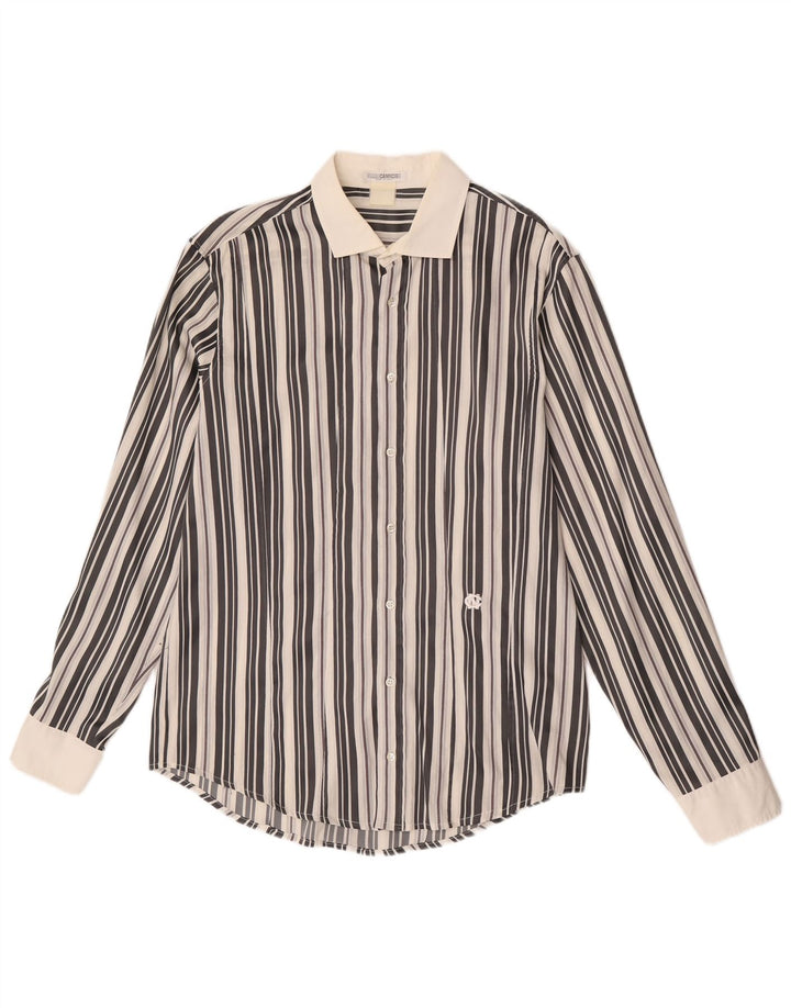 Naracamicie Camisa Hombre Grande Poliamida Rayas Blancas