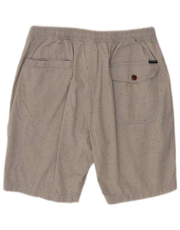 Billabong Mens Chino Shorts Medium W30 Algodón Manchado Gris